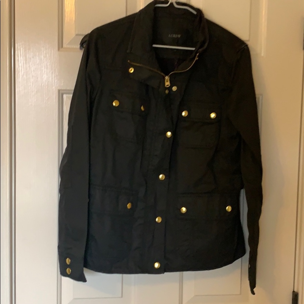 Black J Crew Downtown Field Jacket